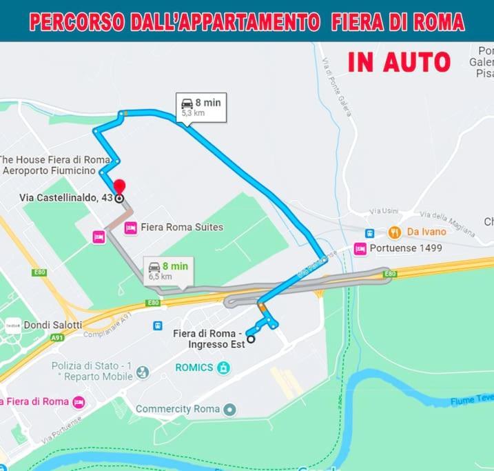 Casa Vacanza Fiera Di Roma Ponte Galeria Exteriör bild